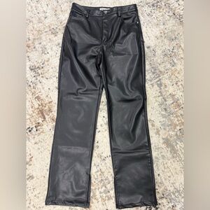 ⚠️ Closet Clean Out Zara Black Faux Leather Trousers